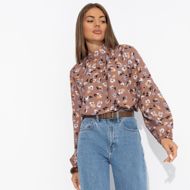 Блуза Драма в деталях (фундук) 