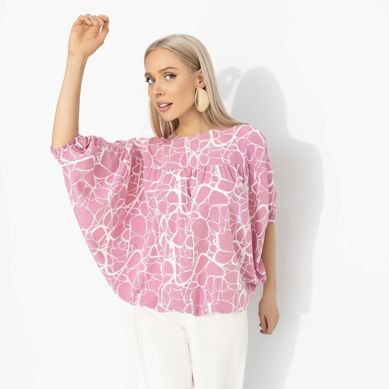 Блуза Мой лучший выбор (фантазия). Состав: 95% п/э, 5% эластан