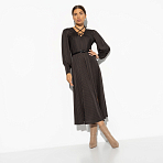 Платье Высокие требования (brown, с ремешком). Состав: 95% пан, 5% спандекс