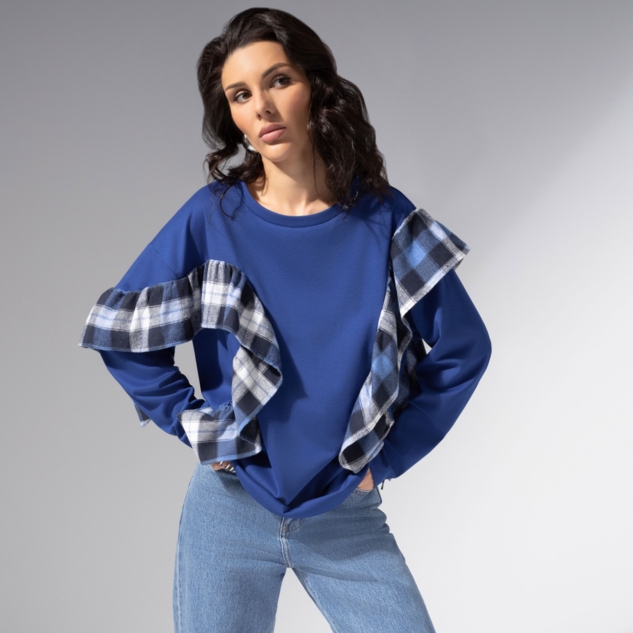 Лонгслив Гардеробная магия (синий) 