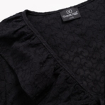 Блуза Пленительная грация (черная). Состав: 100% хлопок