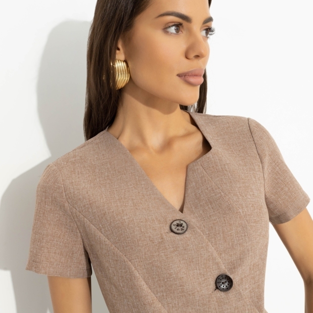 Костюм с юбкой Утончённый вкус (2 в 1, бельгийский шоколад) 