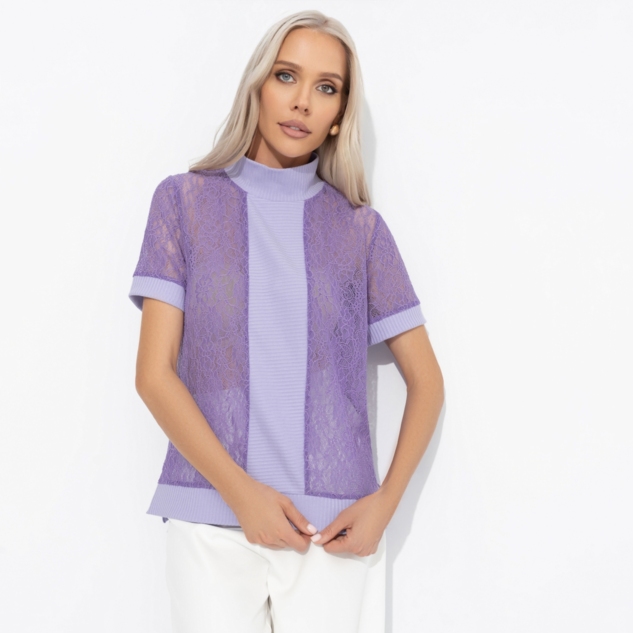 Футболка Фирменное приветствие (сиреневый) 