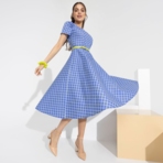 Платье Тонко чувствую (с ремешком). Состав: 50% хлопок, 45% п/э, 5% спандекс