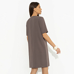 Платье Виртуальные будни (brown). Состав: 96% п/э, 4% эластан