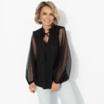 Блуза Вечная привилегия (блеск). Состав: 98% п/э, 2% спандекс