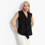 Блуза Мелодия стиля (black). Состав: 100% полиэстер