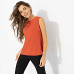 Блуза Легкое настроение (терракот). Состав: 97% п/э, 3% спандекс