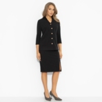 Костюм с юбкой Гордая и дикая (2 в 1, с поясом). Состав: 65% п/э, 30% вискоза, 5% эластан