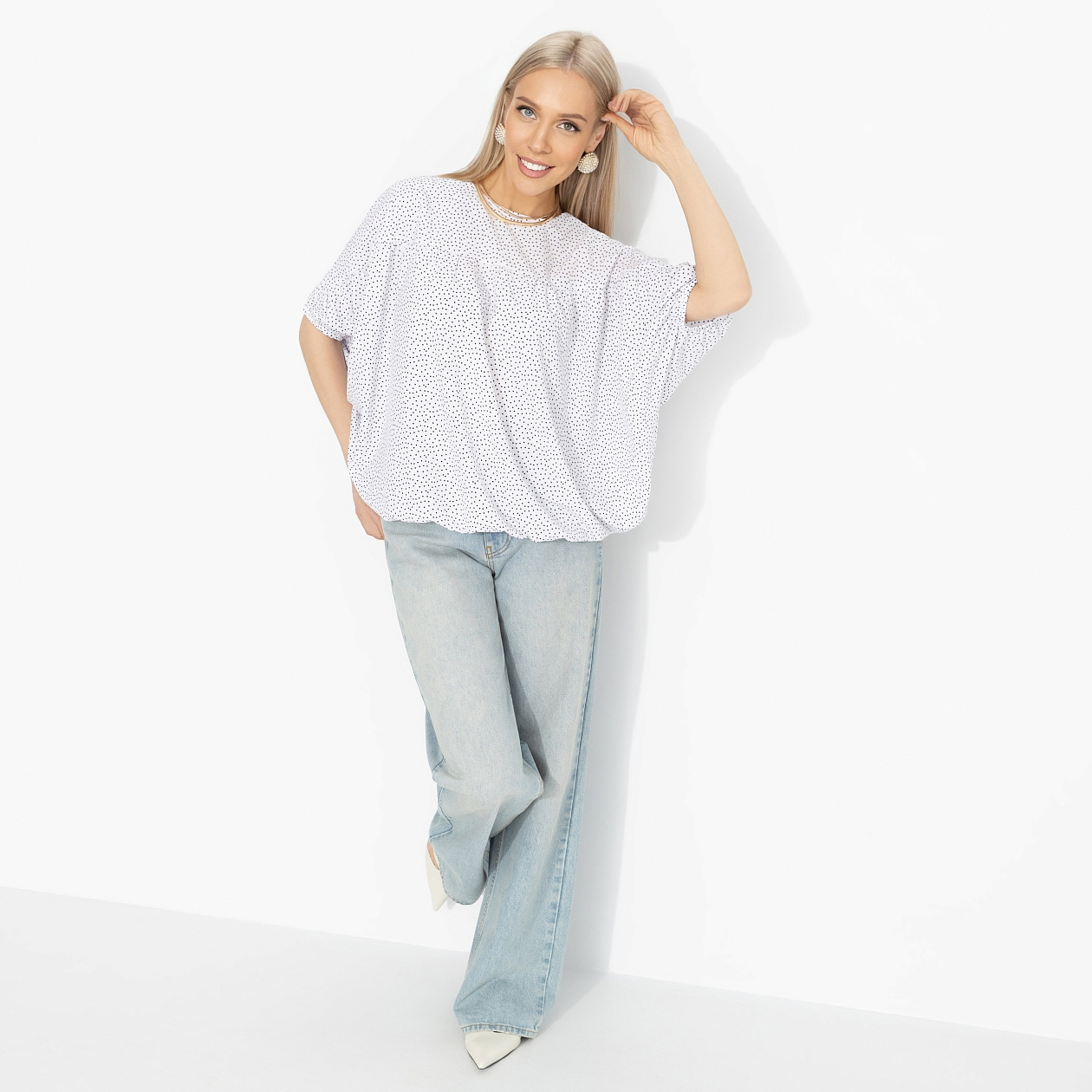 Блуза Мой лучший выбор. Состав: 95% п/э, 5% эластан