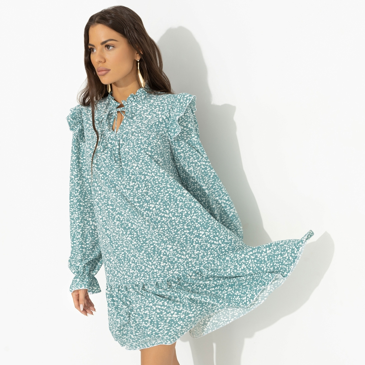 Платье Тонкий комплимент (bright). Состав: 65% полиэстер, 30% вискоза, 5% эластан