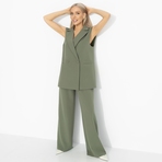 Брючный комплект Сценарий успеха (хаки, 2 в 1). Состав: 95% полиэстер, 5% эластан