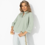 Блуза Твой личный тренд (хаки). Состав: 95% п/э, 5% эластан