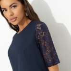 Платье Виртуальные будни (blue lace). Состав: 60% полиэстер, 37% вискоза, 3% спандекс