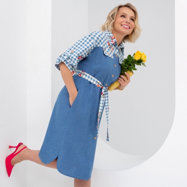 Платье Серьезный аргумент (имидж, с поясом) 