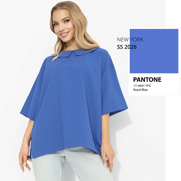 Блуза Пик очарования (голубика) 