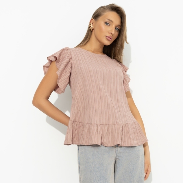 Блуза Потому что нужно! (коричневая) 