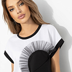 Футболка Хочу чуда. Состав: 65% п/э, 30% вискоза, 5% стрейч