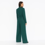 Комбинезон Ты безупречна (зелёный). Состав: 65% п/э, 30% вискоза, 5% эластан