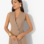 Платье Рождение богини. Состав: 40% полиэстер, 27% вискоза, 23% лён, 10% хлопок