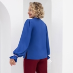 Блуза Круиз по трендам (гламур). Состав: 65% п/э, 30% вискоза, 5% эластан