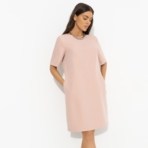 Платье Виртуальные будни (pink). Состав: 60% п/э, 37% вискоза, 3% спандекс