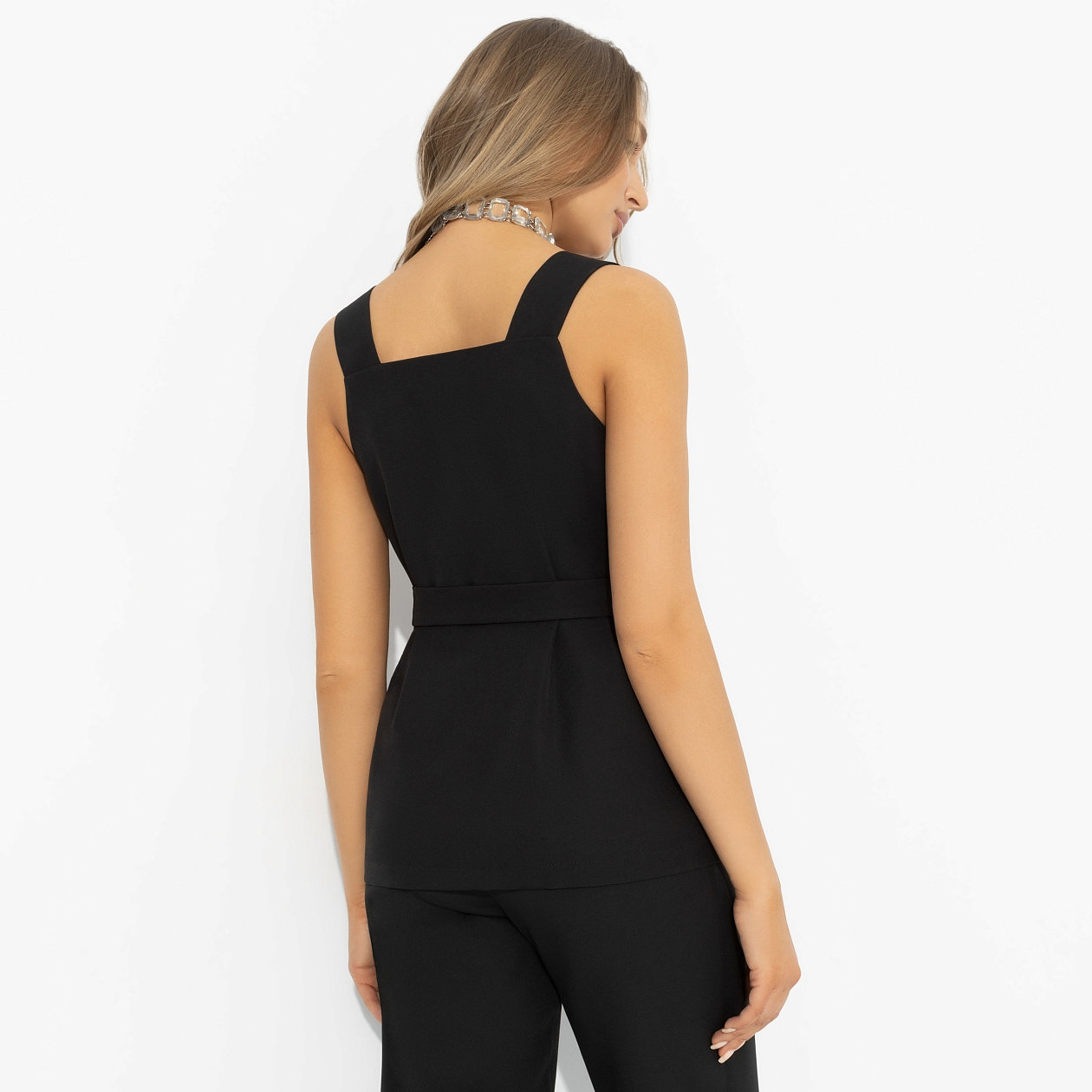 Возьми паузу (чёрный, с поясом). Состав: 95% п/э, 5% эластан