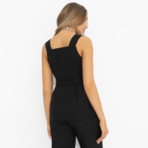 Возьми паузу (чёрный, с поясом). Состав: 95% п/э, 5% эластан