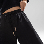 Брюки Роскошный момент (super black). Состав: 85% хлопок, 10% п/э, 5% спандекс