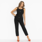 Брюки Модный инстинкт (чёрные). Состав: 95% п/э, 5% эластан