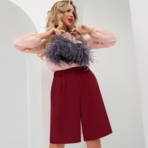 Шорты Ловим вайб (марсала). Состав: 96% п/э, 4% эластан