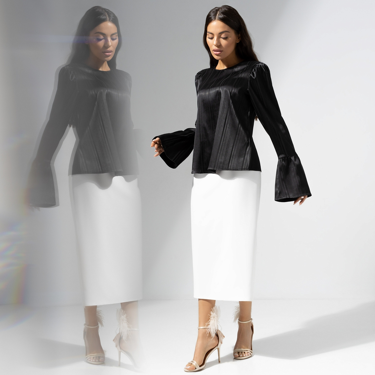 Блуза Королева звезд. Состав: 95% п/э, 5% эластан