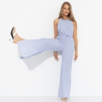 Комбинезон Проникновение в образ (полоска, с поясом). Состав: 55% хлопок, 45% полиэстер