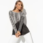 Туника Геометрия стиля (secret). Состав: 65% п/э, 30% вискоза, 4% спандекс, 1% мет. нить