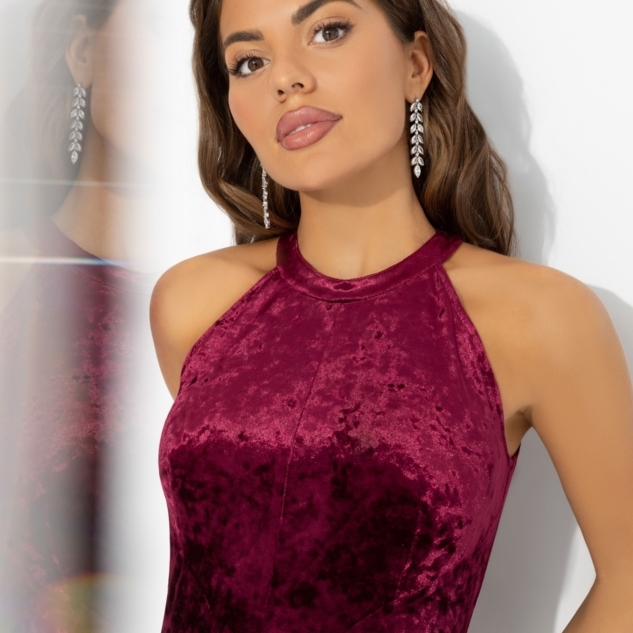 Платье Без границ (рубин) 