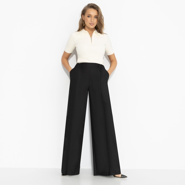 Брюки Минимализм с акцентами (чёрные) 