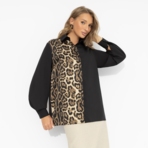 Лабиринт обещаний (леопард). Состав: 65% п/э, 30% вискоза, 5% эластан