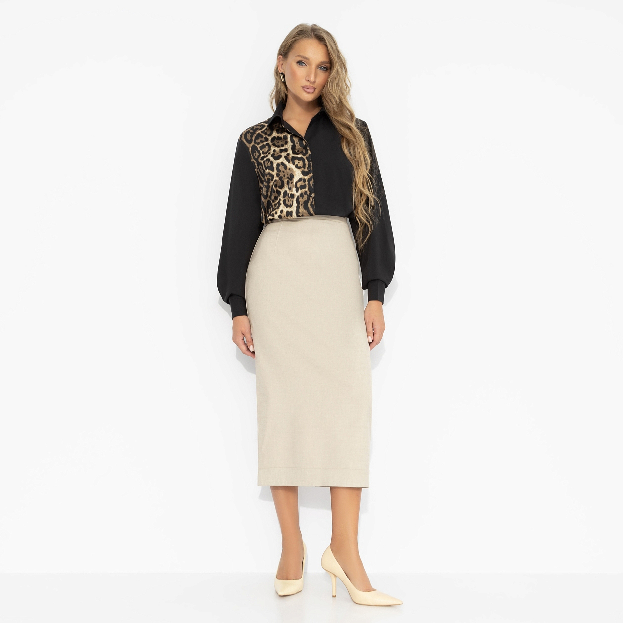 Лабиринт обещаний (леопард). Состав: 65% п/э, 30% вискоза, 5% эластан