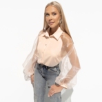 Блуза Теория красоты (шарм). Состав: 95% п/э, 5% спандекс