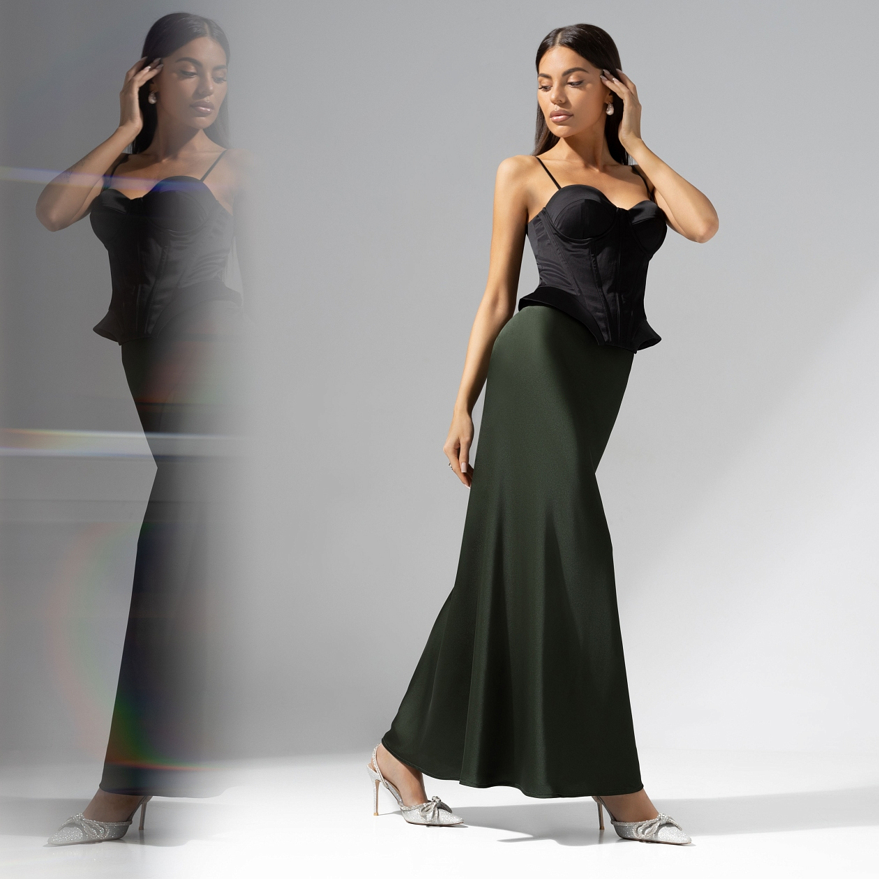 Мыслить иначе (green). Купить женский Юбка оптом от производителя.