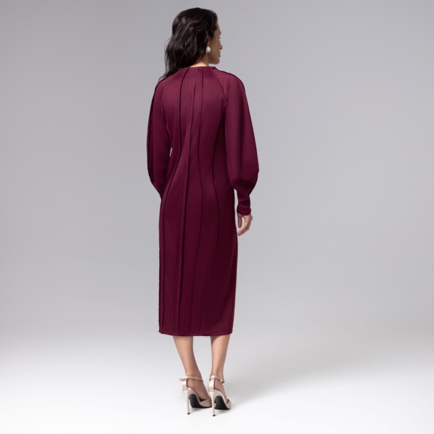 Платье-футляр Больше, чем просто платье (винное) 