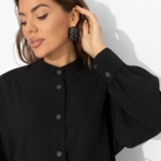 Невозможно оторваться (черная). Состав: 38% лен, 30% вискоза, 30% п/э, 2% спандекс