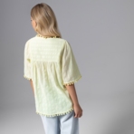 Блуза Летний фольклор (желтая). Состав: 100% хлопок