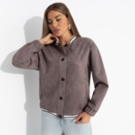 Бомбер Любуйся мной (коричневый). Состав: 92% полиэстер, 8% спандекс