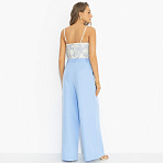 Брюки Легкой походкой (голубые). Состав: 60%  п/э, 37%  вискоза, 3% спандекс