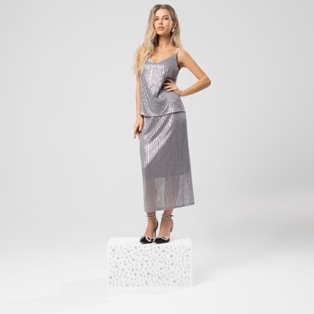 Юбка Сияние гламура (royal silver) 