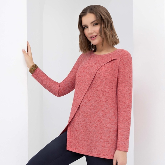 Блуза Живем красотой (алый) 