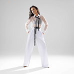 Брюки Lifestyle (шик, с поясом). Состав: 60% полиэстер, 37% вискоза, 3% спандекс