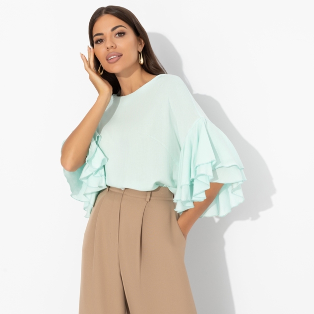 Блуза Молниеносная влюбленность (mint) 