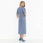 Платье Прямое попадание (голубое). Состав: 100% полиэстер